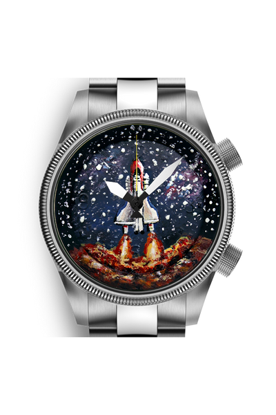 handpainted watch dial in air wolf viggen