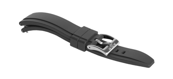 Pilot Rubber Strap Black 20 mm