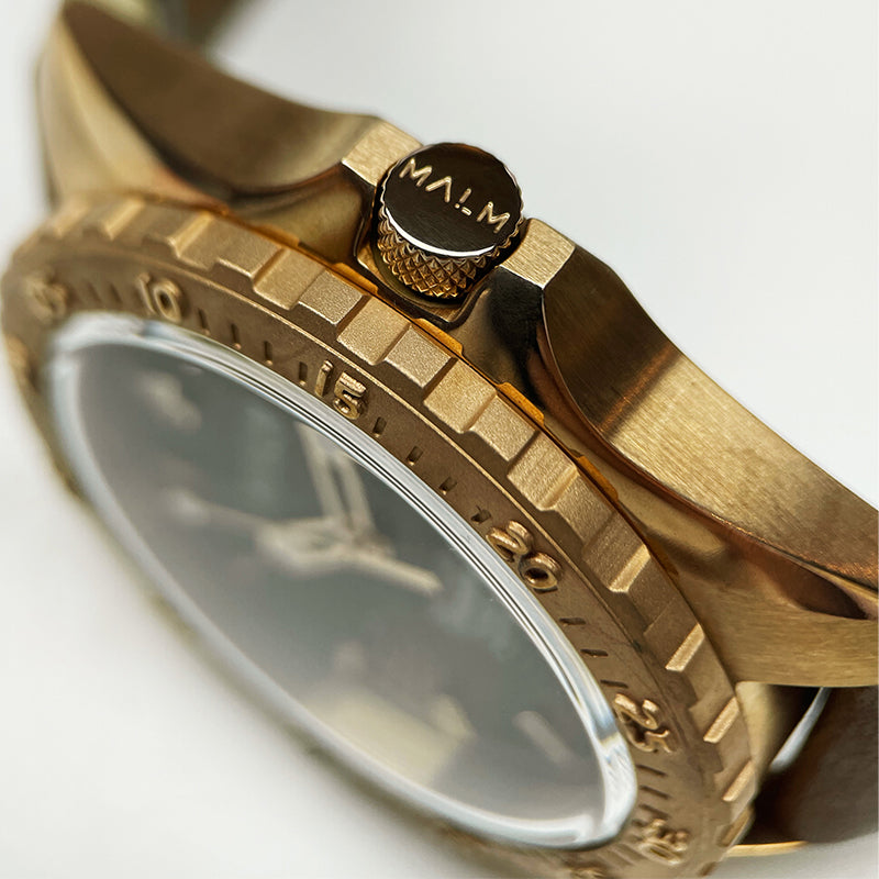 Catalina Green Bronze Swiss Automatic 43 | MALM Watches – MALM watches