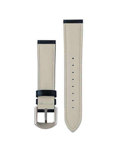 Blue Croco Leather Strap 20 mm