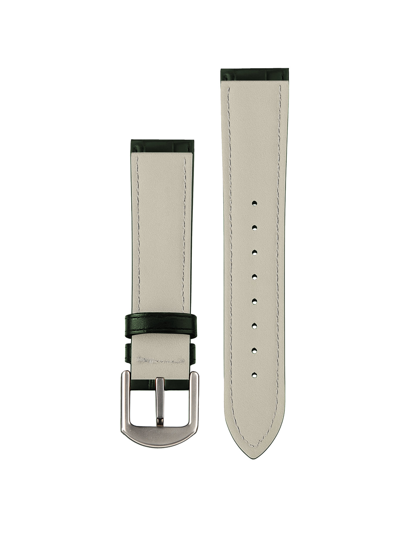 Green Croco Leather Strap 20 mm