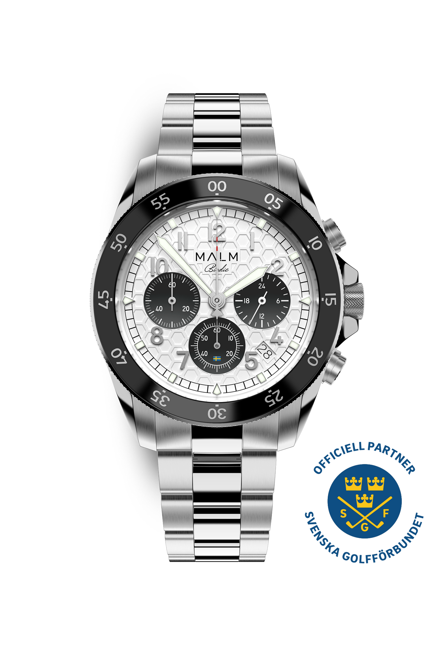 Pre-Order: Dalton Birdie White Chronograph 41